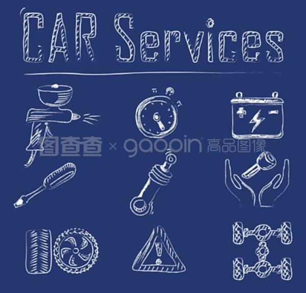汽車服務(wù)圖標(biāo) 便捷溝通的視覺語言